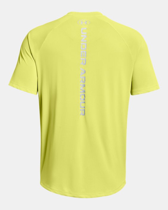 Men's UA Tech™ Reflective Short Sleeve, Yellow, pdpMainDesktop image number 5